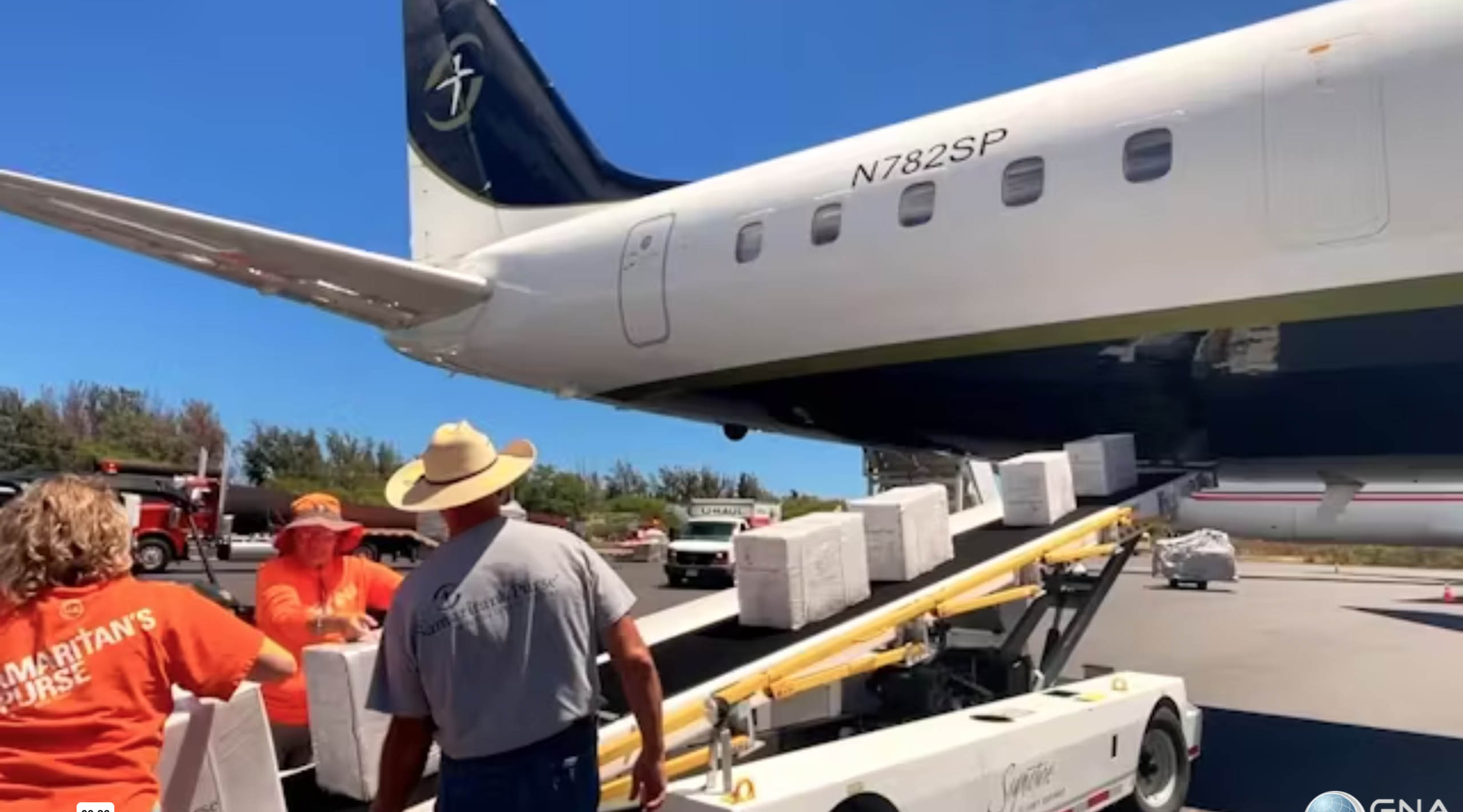Emergency Relief Supplies Arrive in Hawaii