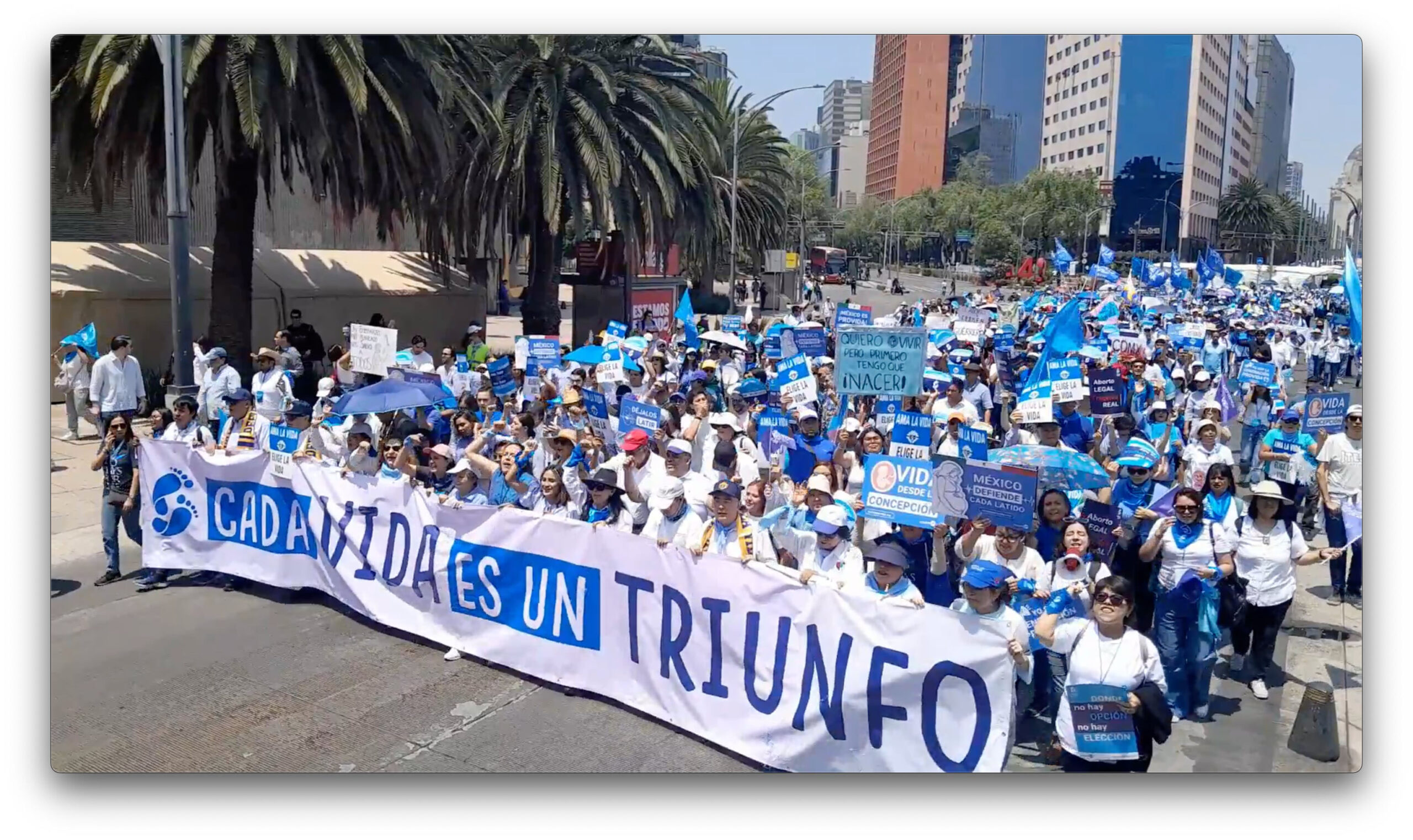 Marcha en México reclama el derecho a la vida