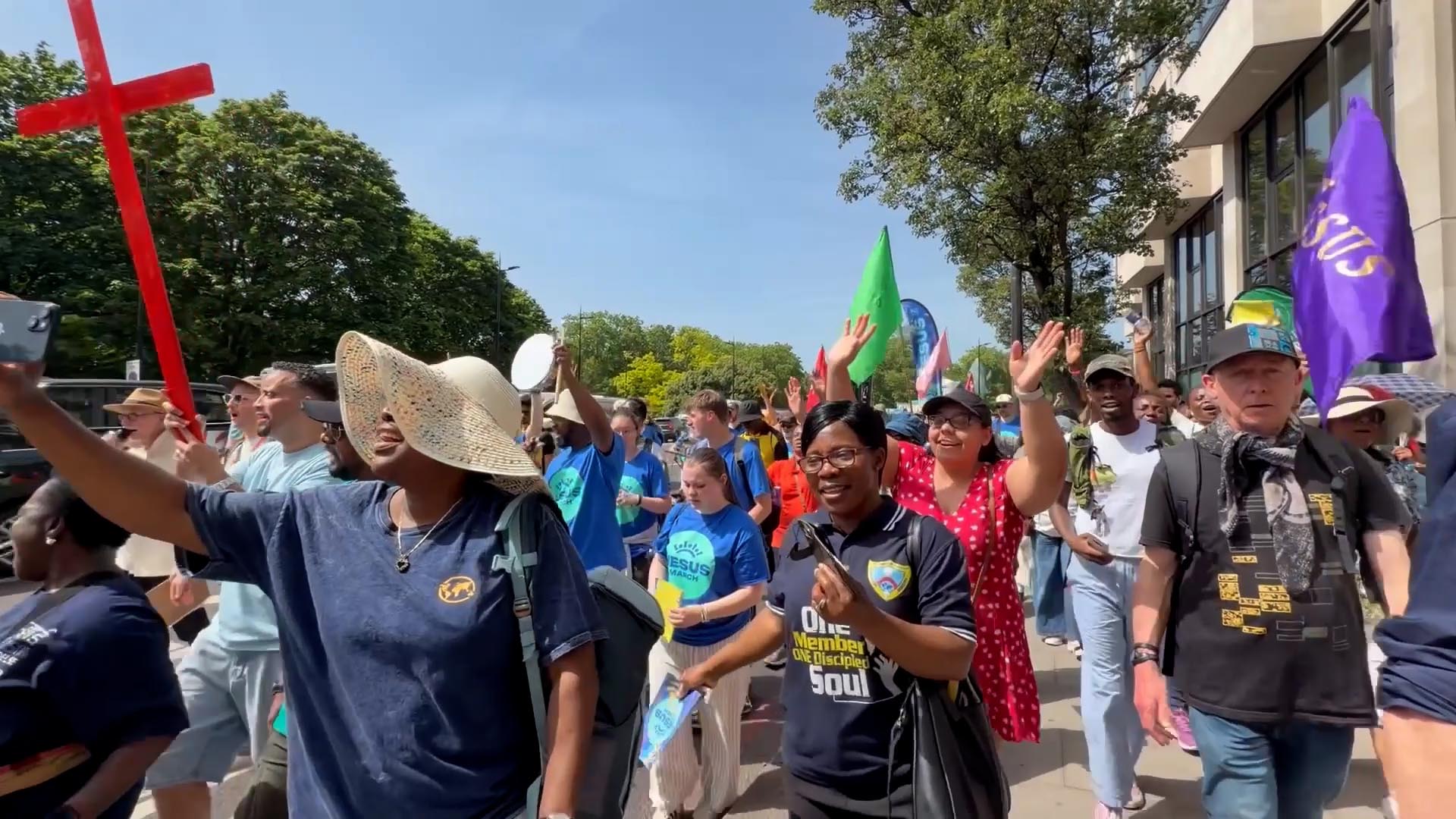 Thousands Join Relaunch of March for Jesus in London